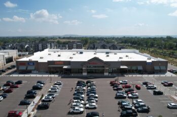 king scoopers in Colorado new flat roof system